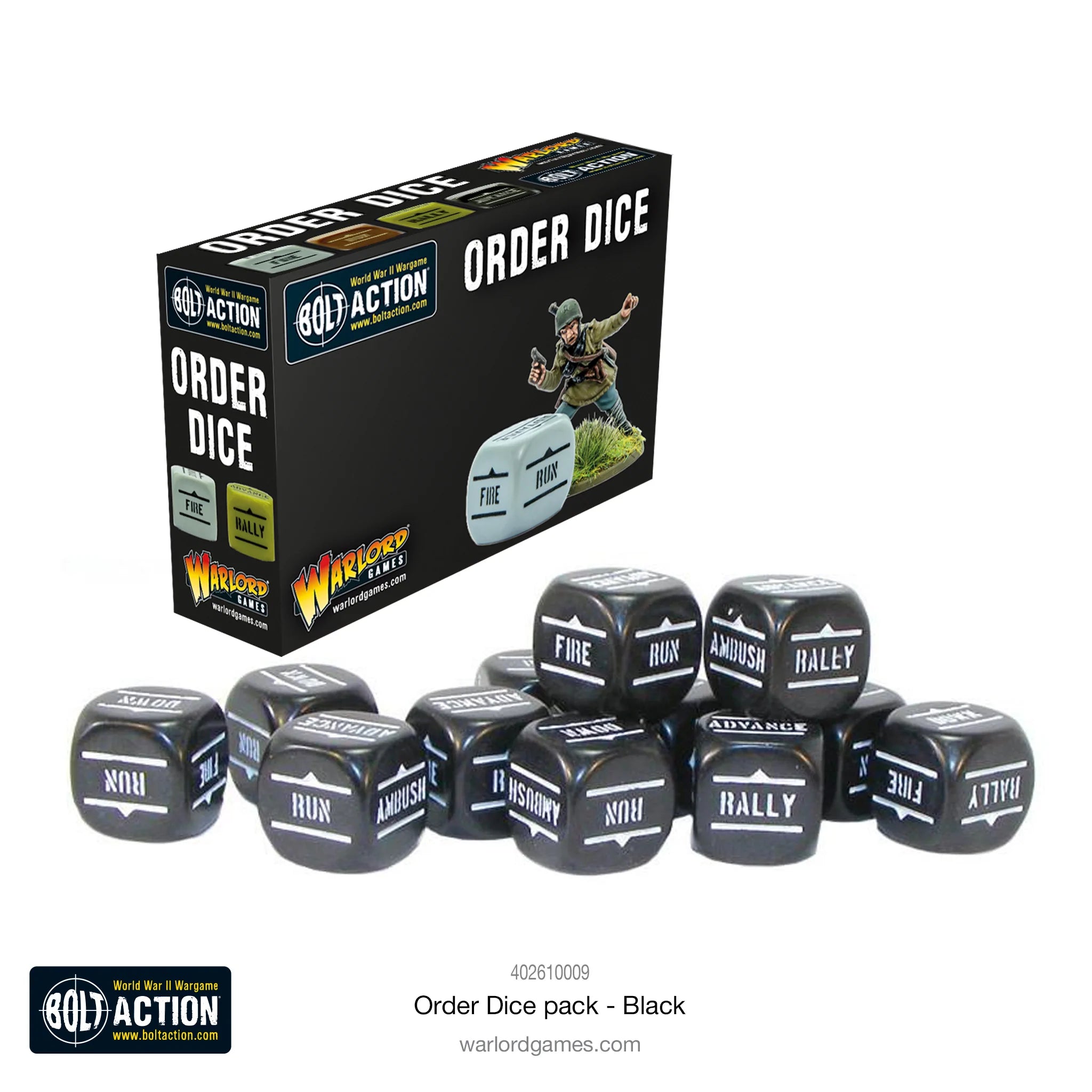 Orders Dice pack - Black