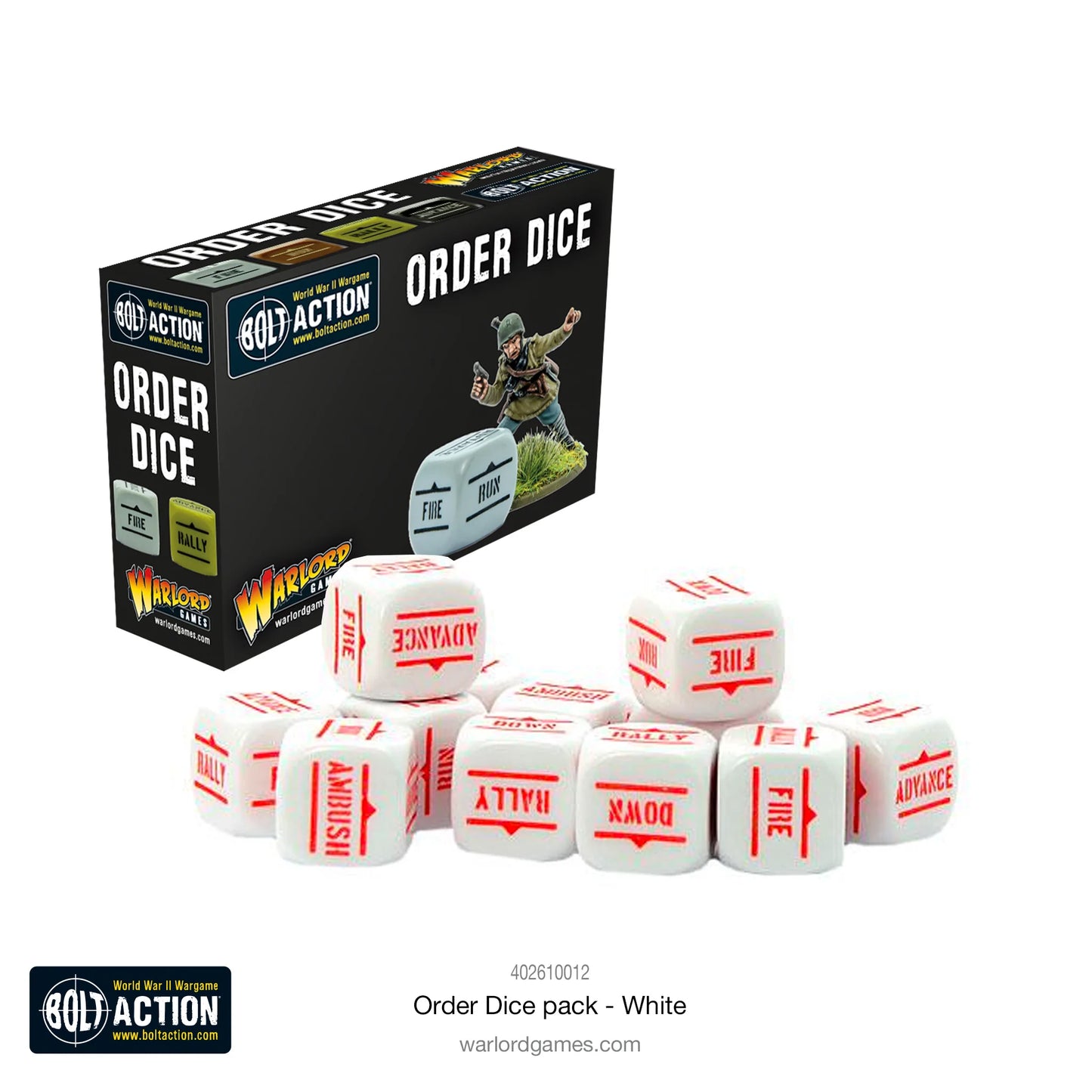 Orders Dice pack - White